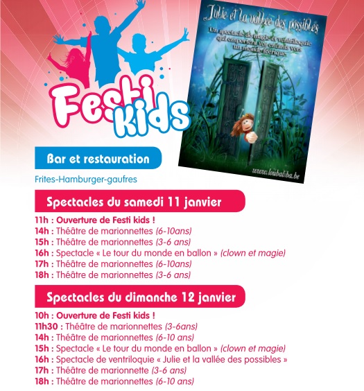 Programme des spectacles